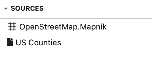 Rename 'Custom Shapefile Source' to 'US Counties'